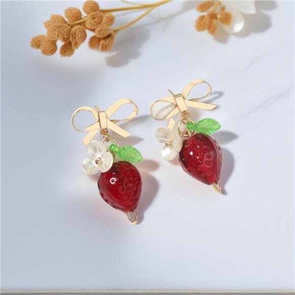 Glass Bead Earrings | Premium Quality | Durable & Luxurious Finish - Picture 4 of 4